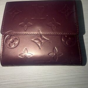 Louis Vuitton Monogram Vernis Elise Amarante Wallet